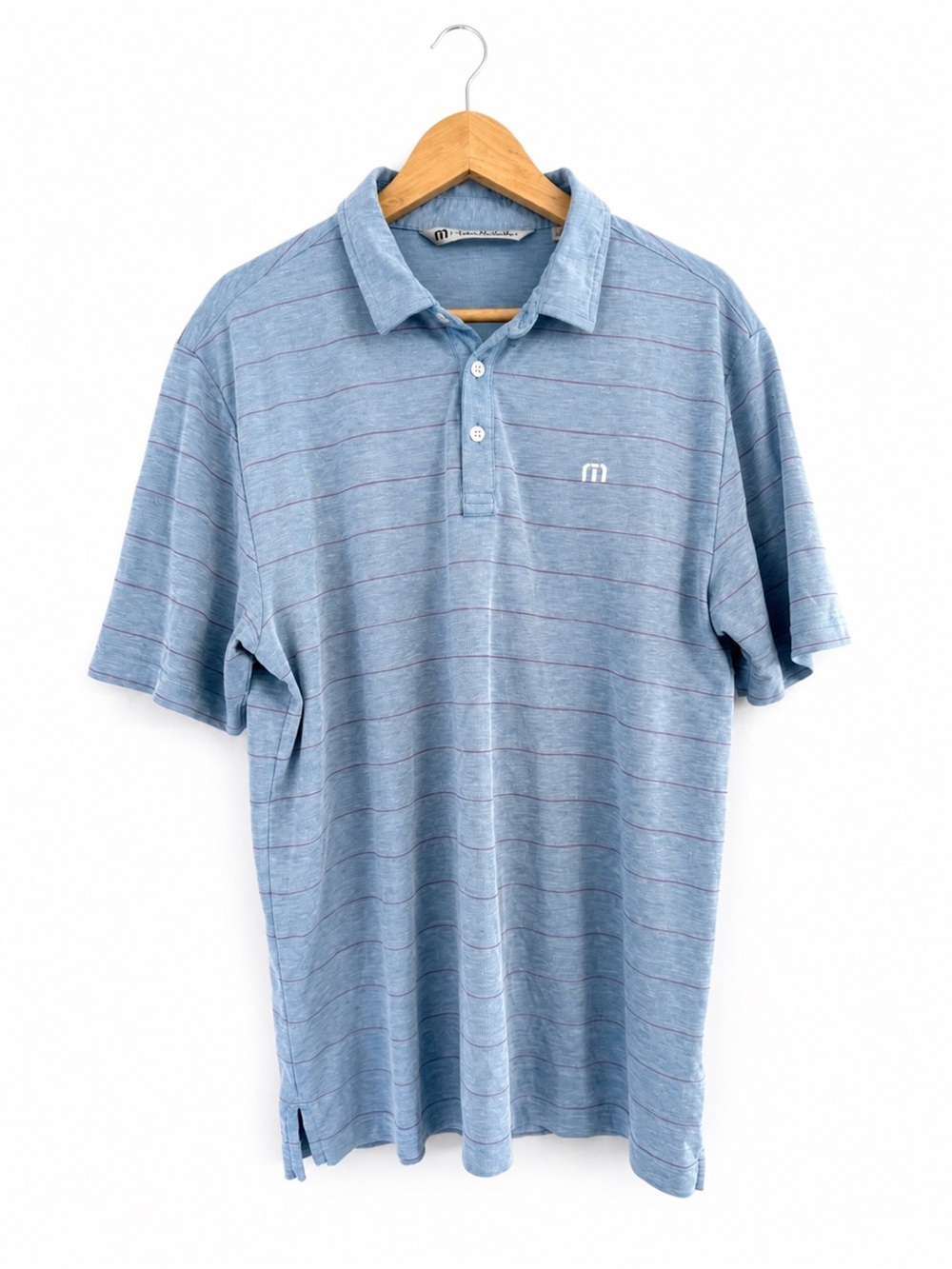 Travis Mathew Polo Shirt Mens Large Pima Cotton Golf Performance Casual Preppy